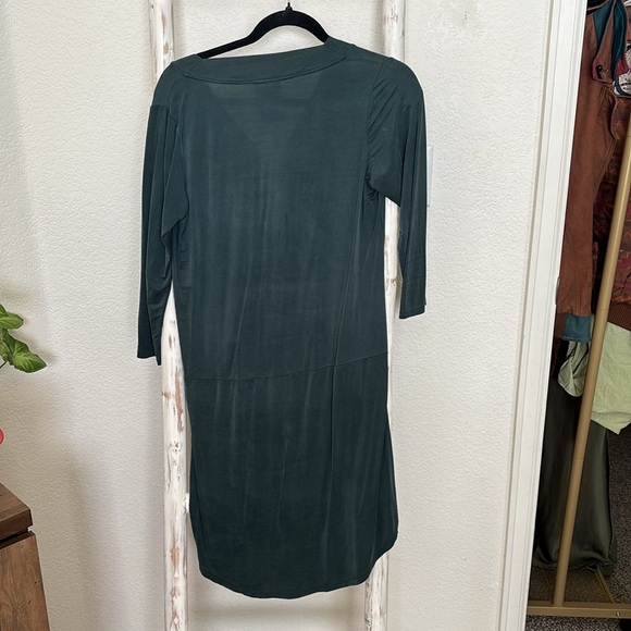 Dolan Dark Teal V-Neck Shift Dress with Pockets Size XS - Picture 4 of 4